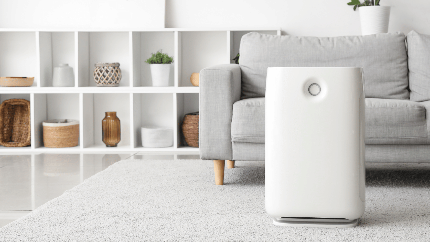 Climatiseur moderne dans salon